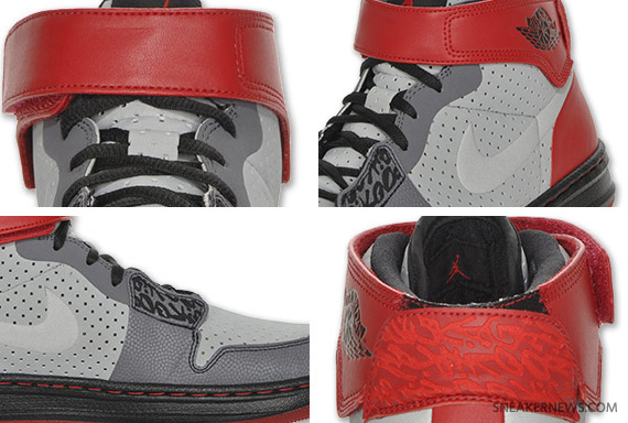 Air Jordan Alpha 1 Playground Outdoor - Silver - Black - Varsity Red - Light Graphite