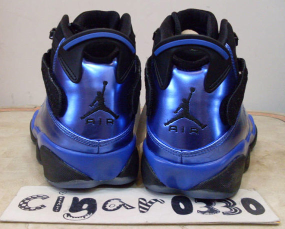 Air Jordan 6 Rings Black Varsity Royal Foam 4