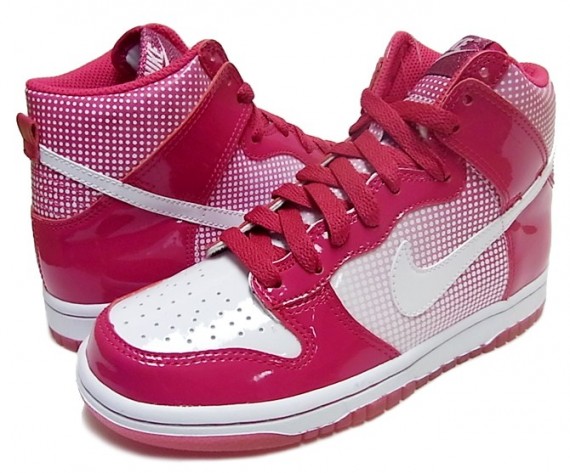 Nike Dunk High GS – White – Voltage Cherry