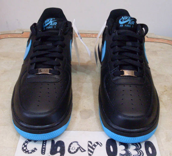 Nike Air Force 1 Low Black Chlorine Blue 3