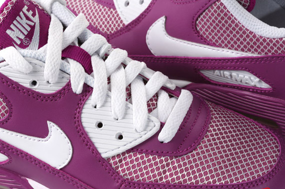 Nike WMNS Air Max 90 - Red Plum - White