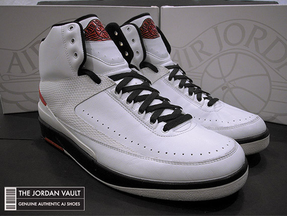 Air Jordan Ii Og White Black Red Made In Italy Sample 2