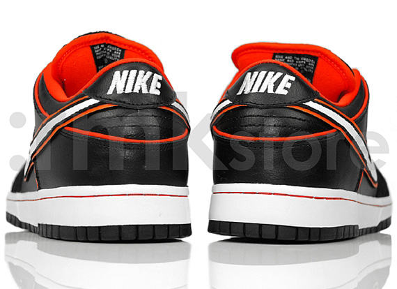 Nike Sb Dunk Low Blk Orng Blaze Rmk 06