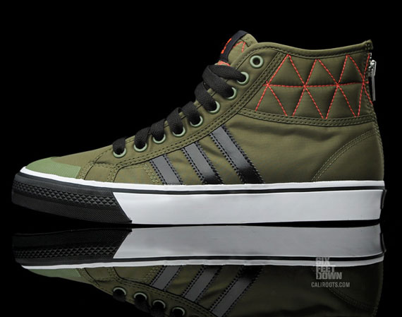 Adidas Nizza High Zip Olive Bomber 01