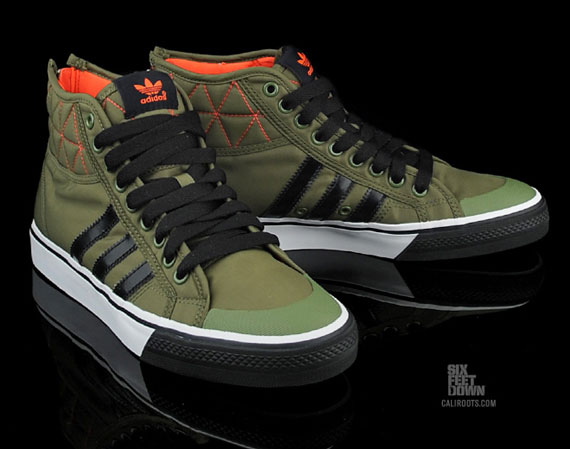 Adidas Nizza High Zip Olive Bomber 06