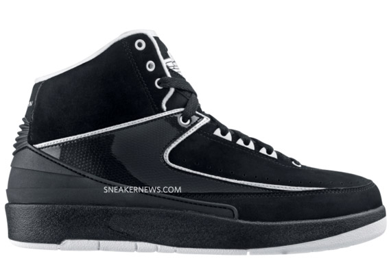 Air Jordan 2 Gs Black White 03