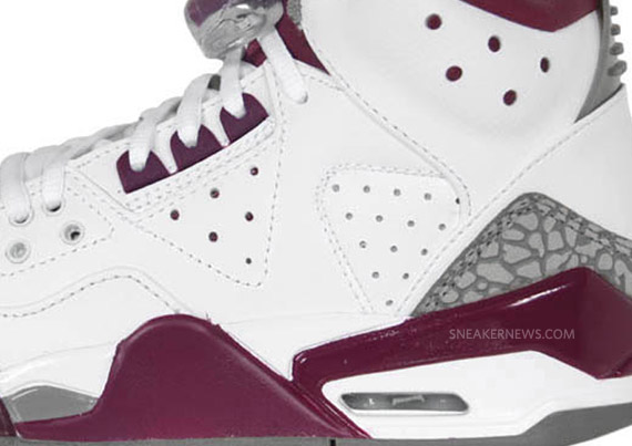 Air Jordan Rare Air - White - Sangria - Light Charcoal