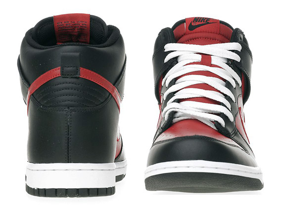 Nike Dunk High Black Varsity Red 3