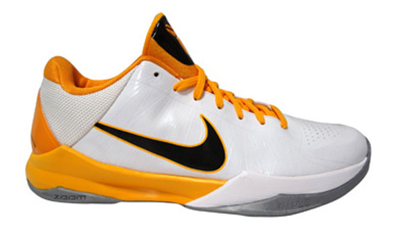 Nike Zoom Kobe V White Black Del Sol 01