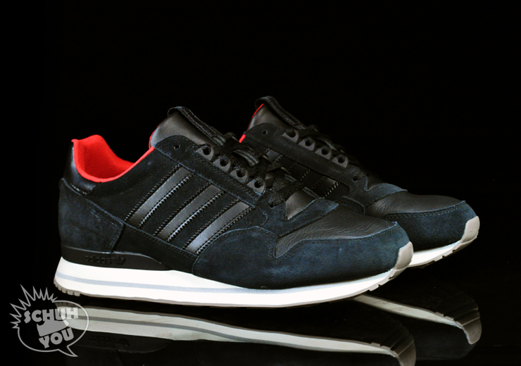 Adidas Zx500 Lea Black Red 02