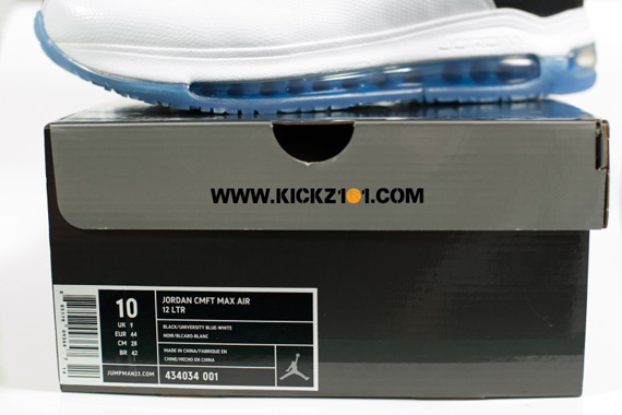 Jordan Cmft Max 12 Leather White Black University Blue 07