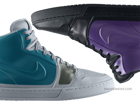 Nike Air Royal Mid VT – Wolf Grey – Blustery + Black – Club Purple