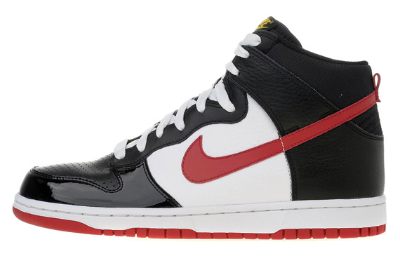 Nike Dunk High Black Varsity Red White 2