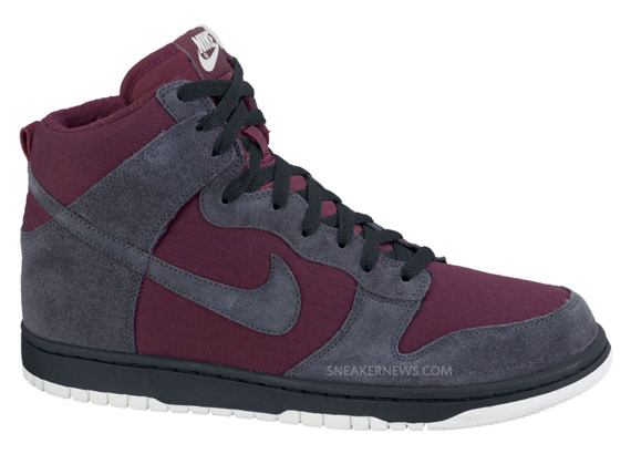 Nike Dunk High Deep Garnet Anthracite 1