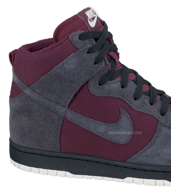 Nike Dunk High Deep Garnet Anthracite 3