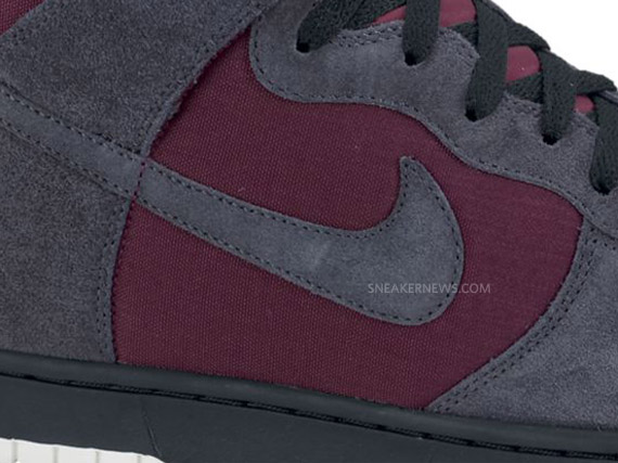 Nike Dunk High - Deep Garnet - Anthracite - Black