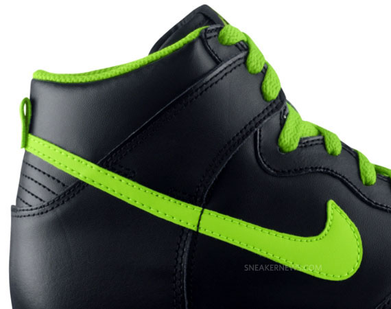 Nike Dunk High GS - Black - Electric Green - White