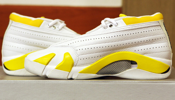 Air Jordan Xiv Low Wmns White Yellow Unreleased Sample 05