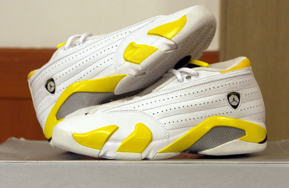 Air Jordan Xiv Low Wmns White Yellow Unreleased Sample 08