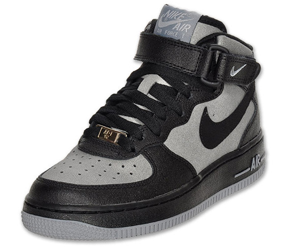 Nike Air Force 1 Mid GS – Black – Stealth