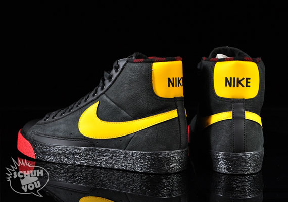 Nike Blazer Mid Blk Yellow Red 03