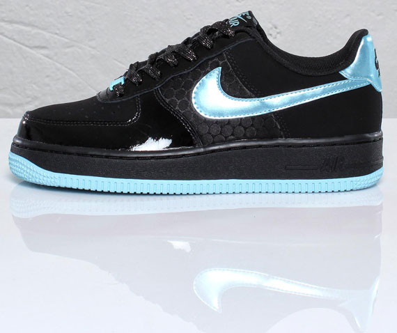 Nike Air Force 1 Low 07 Gs Black Still Blue White 04