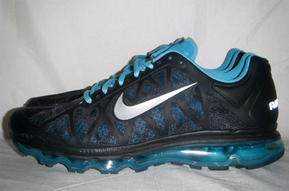 Nike Air Max 2011 Black Metallic Silver Chlorine Blue Ebay 02