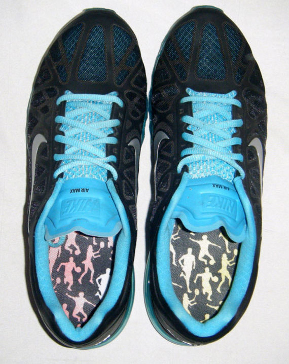 Nike Air Max 2011 Black Metallic Silver Chlorine Blue Ebay 04