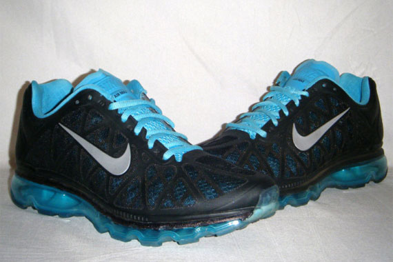 Nike Air Max 2011 Black Metallic Silver Chlorine Blue Ebay 05