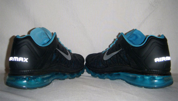 Nike Air Max 2011 Black Metallic Silver Chlorine Blue Ebay 09