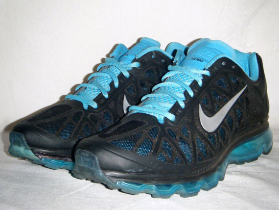 Nike Air Max 2011 Black Metallic Silver Chlorine Blue Ebay 10