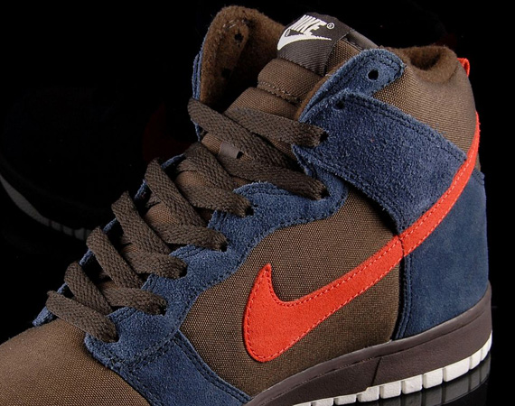 Nike Dunk High TG – Brown – Navy – Orange