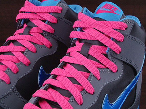 Nike Dunk High Gs Black Vibrant Blue Cool Grey Spark 03