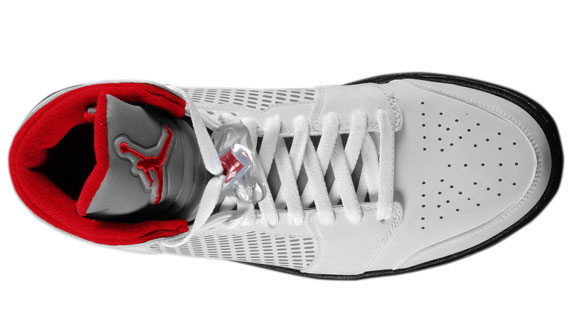 Jordan Prime 5 White Black Varsity Red Reflective Silver Available 05