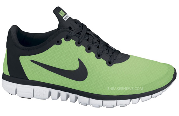Nike Free 3.0 V2 Neo Lime Black White 02