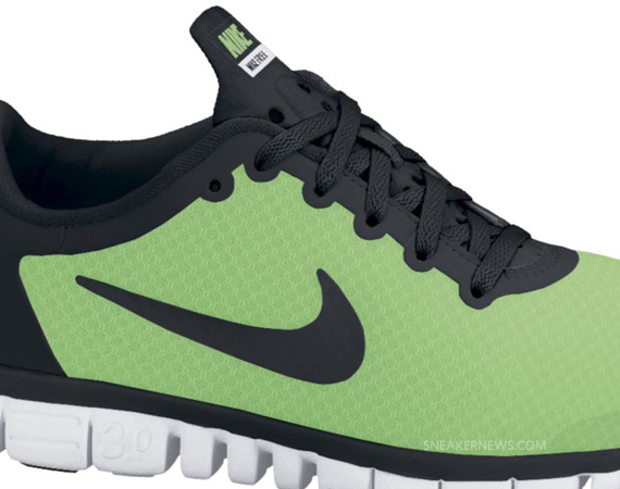 Nike Free 3.0 V2 Neo Lime Black White 03