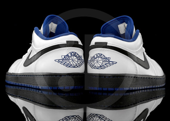 Air Jordan 1 Phat Low White Black Deep Royal 04