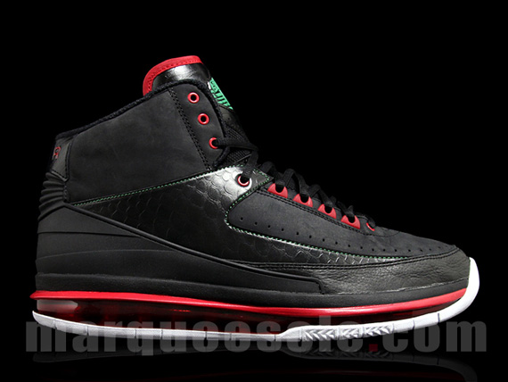Air Jordan 2.0 Black Varsity Red Green Ms 06