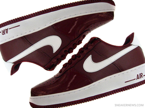 Nike Air Force 1 Low - Burgundy - White - July 2011