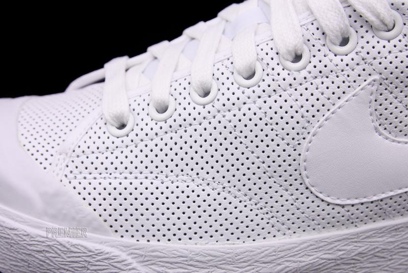 Nike All Court Low White Perforated Leather 4