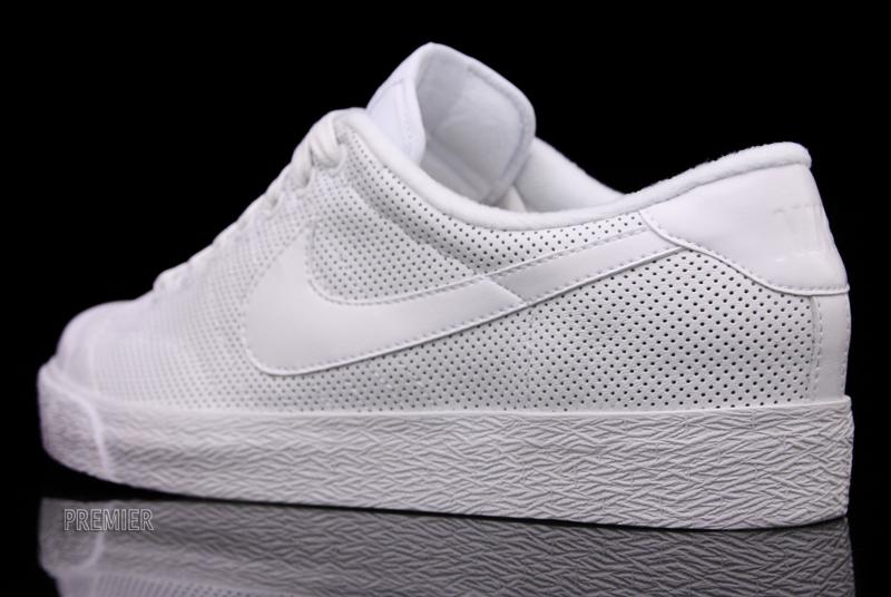Nike All Court Low White Perforated Leather 5