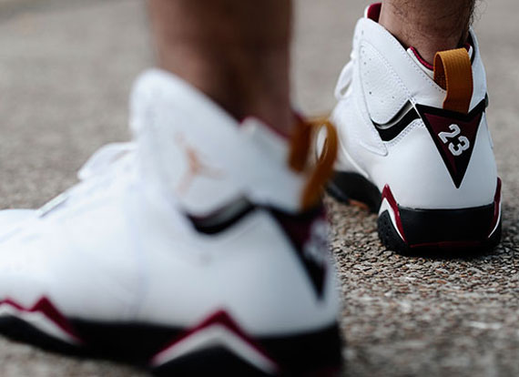 Air Jordan VII 'Cardinal' 2011 - On-Foot Images