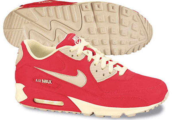 Nike Air Max 90 Spring 2012 Action Red Cashmere Beach