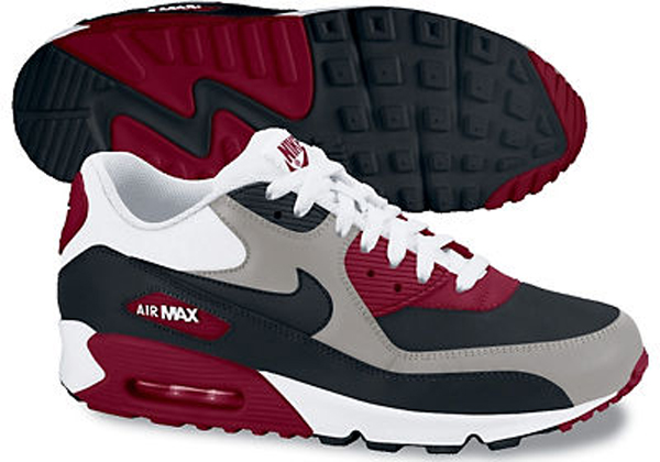 Nike Air Max 90 Spring 2012 Medium Grey Black Team Red White