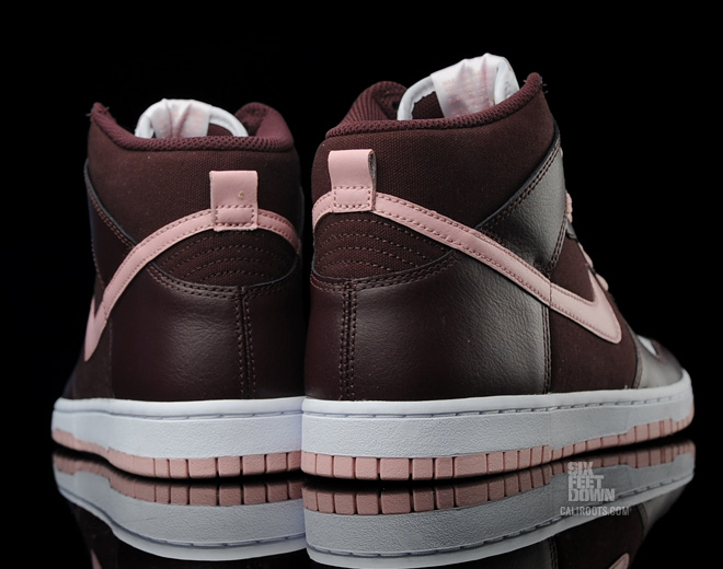 Nike WMNS Dunk High Skinny – Deep Burgundy – Pink Glaze – White
