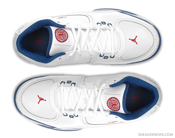 Jordan Team ISO Low - White - Varsity Red - French Blue