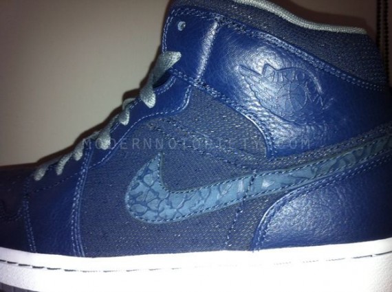 Air Jordan 1 Phat High – Navy – Elephant Swoosh