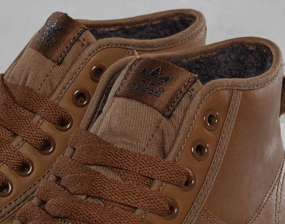 adidas Originals Nizza Hi - Brown Leather