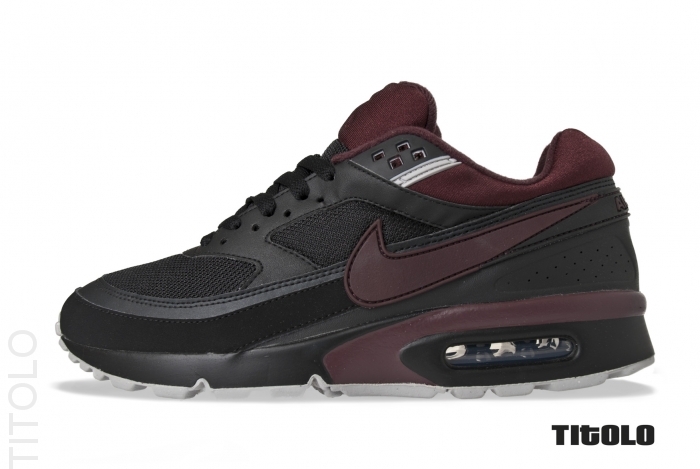 Nike Air Classic Bw Black Dark Burgundy Medium Grey 2