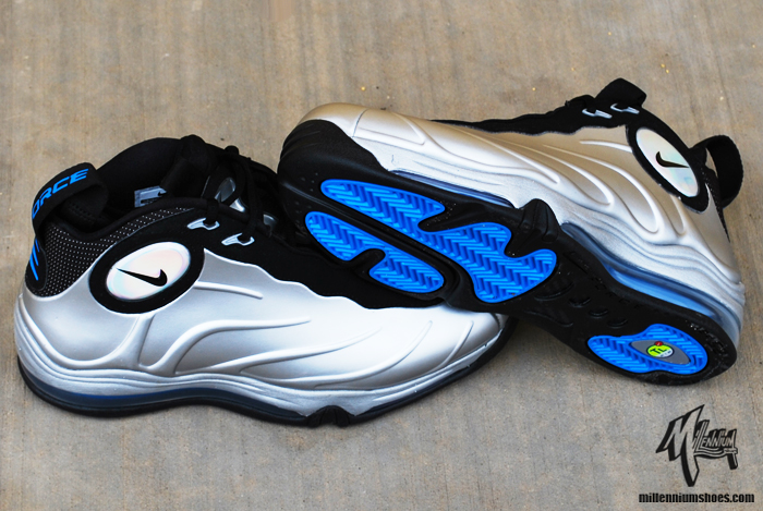 Nike Total Air Foamposite Max Metallic Silver Black Photo Blue 2